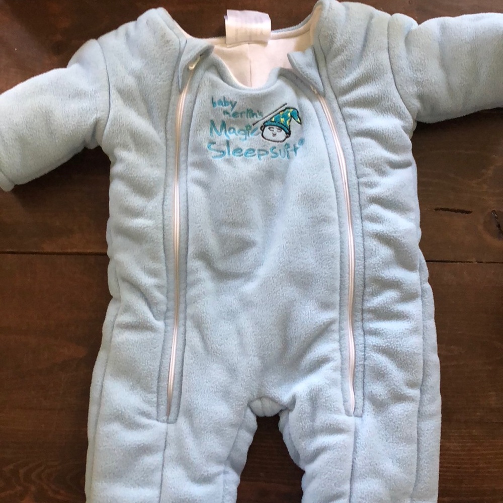 Baby Merlin’s magic sleepsuit.
